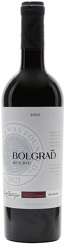 2020 Bolgrad Reserve Cabernet Sauvignon, Odesa